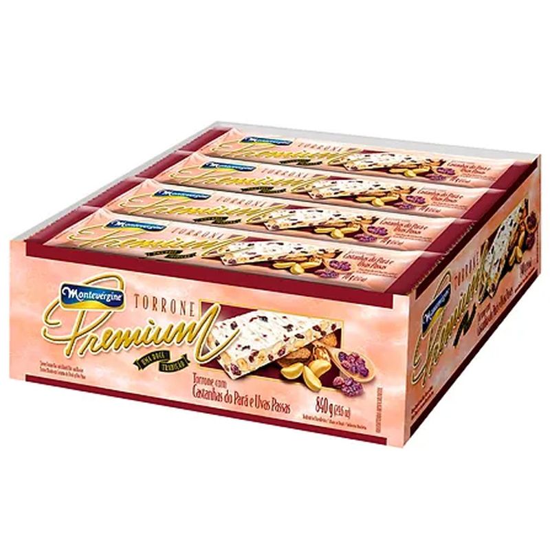 Torrone-Premium-com-Castanhas-do-Para-e-Uvas-Passas-840g---Montevergine