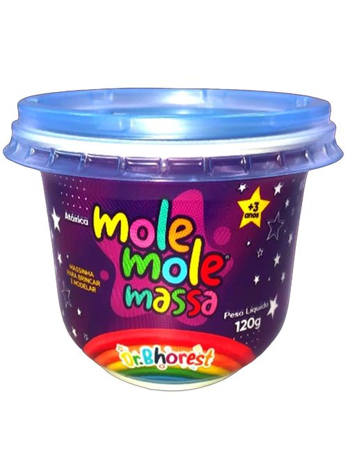Massinha Mole Mole Massa Azul Turquesa 120g - Dr.Bhorest