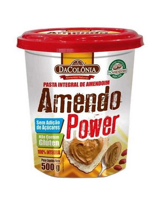 Pasta Integral de Amendoim Amendo Power 500g - DaColônia