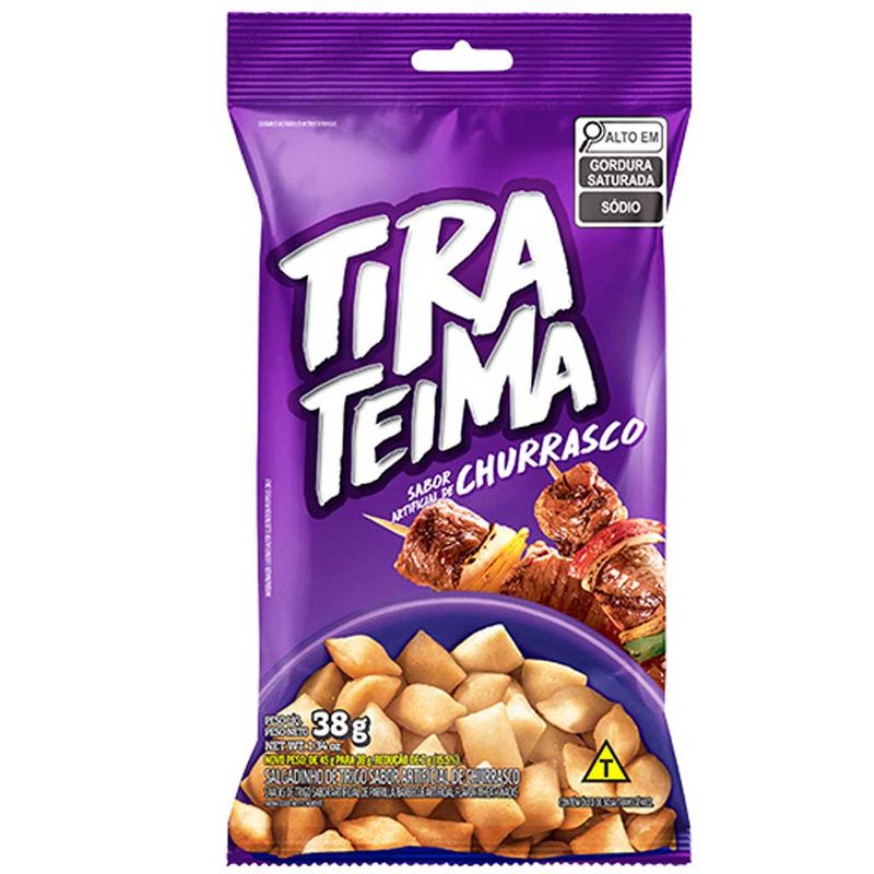 Salgadinho Tira Teima Sabor Churrasco 38g - Lobits - Doce Malu