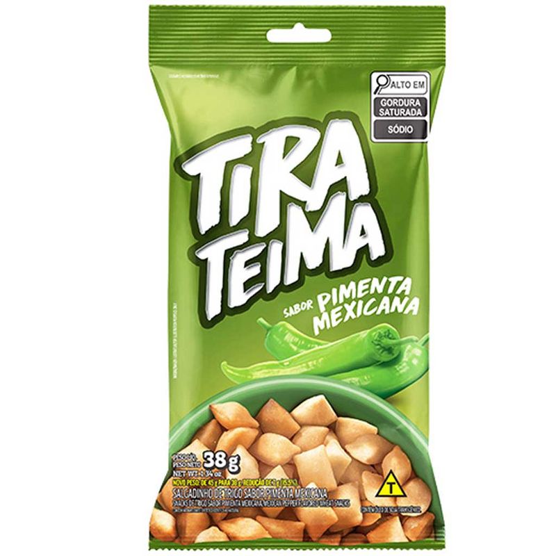 Salgadinho Tira Teima Sabor Pimenta Mexicana 38g - Lobits - Doce Malu