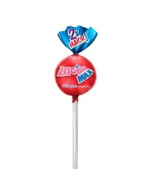 Pirulito com Chicle de Bola Morango Big Big Max 600g - Arcor