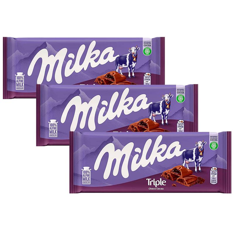 Kit-3-Tabletes-de-Chocolate-Triple-Cocoa-90g---Milka