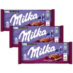 Kit 3 Tabletes de Chocolate Cherry Cream 100g - Milka - Doce Malu