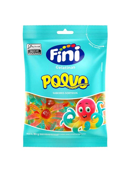 Bala de Gelatina Polvo Sortido 80g - Fini