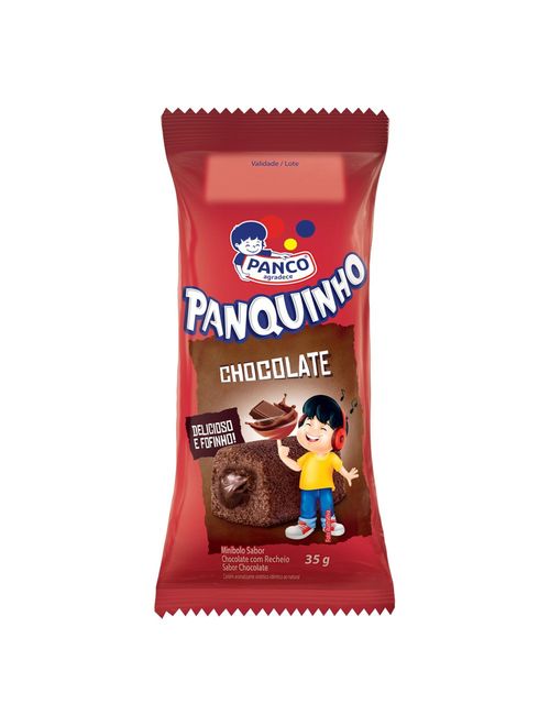 Bolo Recheado Panquinho Chocolate 35g - Panco