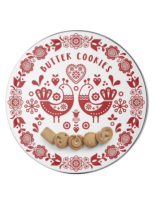 Lata de Biscoitos Amanteigados Sortidos Estampa Danish Art 454g - Dancake