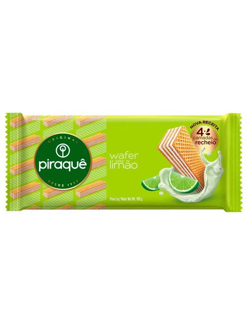 Biscoito Wafer Recheado Limão 100g - Piraquê