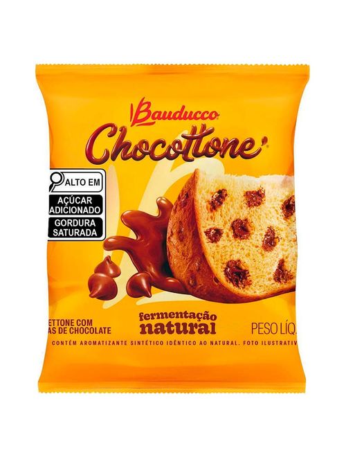 Mini Chocottone Flowpack Gotas de Chocolate 80g - Bauducco