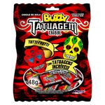 Chiclete-Buzzy-Tatuagem-Tribal-Sabor-Tutti-Frutti-48g---Riclan