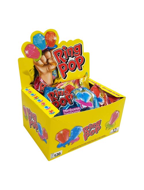 Pirulito Anel Ring Pop Sortido c/12