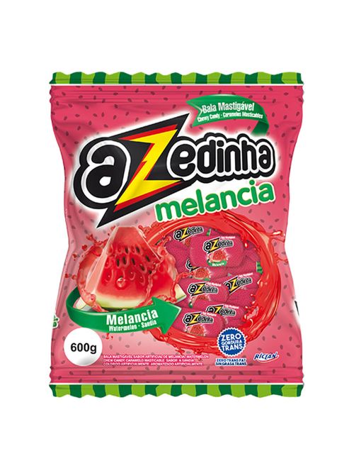 Bala Mastigável Azedinha Melancia 600g - Riclan