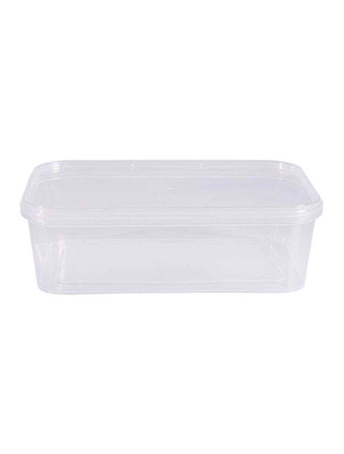 Pote Retangular com Lacre Freezer e Microondas 500ml c/10 - Prafesta