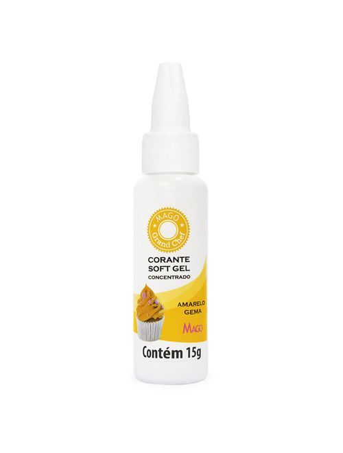 Corante Soft Gel Concentrado Amarelo Gema 15g - Mago