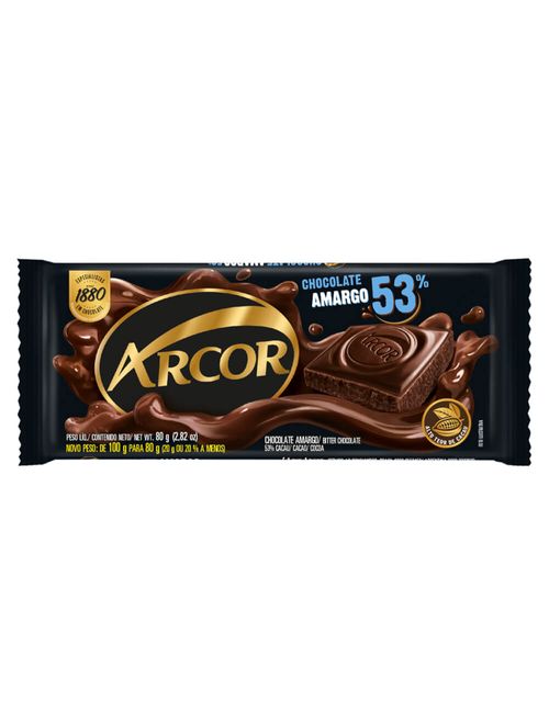 Tablete de Chocolate Inspiration 53% Cacau 80g - Arcor