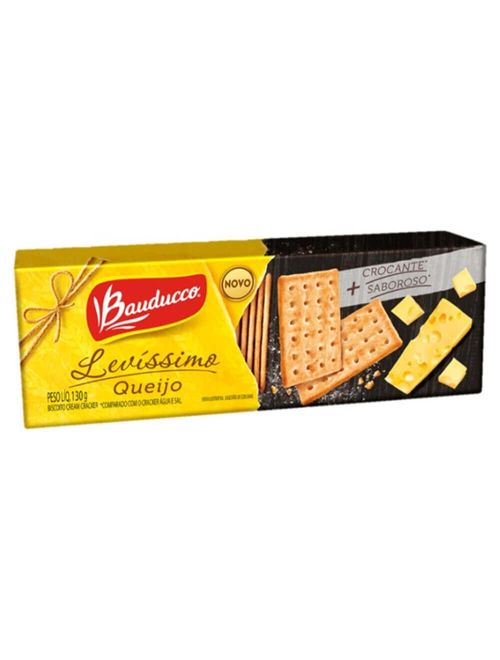 Biscoito Levíssimo Queijo 130g - Bauducco