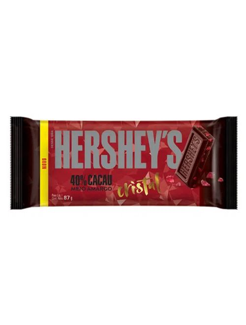 Tablete de Chocolate Meio Amargo Cristal Vermelho 87g - Hersheys