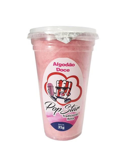 Algodão Doce Pronto Rosa 35g - Pop Star
