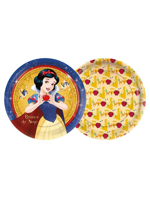 Branca de Neve Clássica Prato 18cm c/8 - Regina