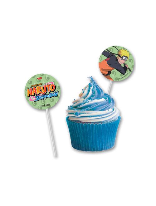 Naruto Bandeirinhas para Decorar Doces c/8 - Festcolor
