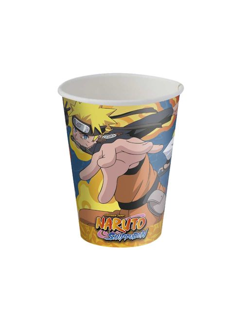 Naruto Copo Papel c/8 - Festcolor