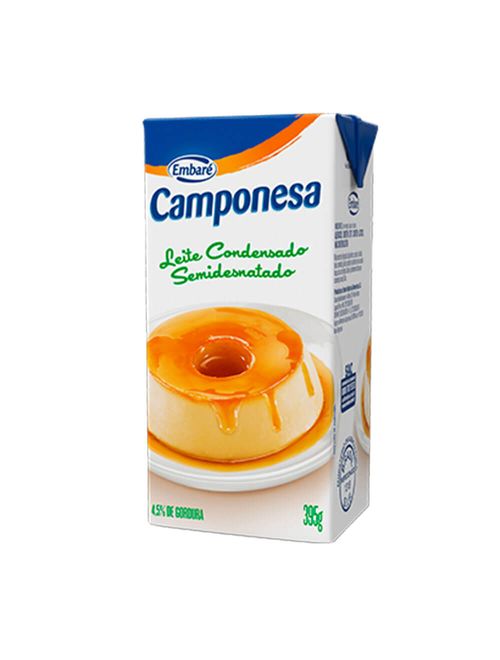 Leite Condensado Semidesnatado Tetra Pack 395g - Camponesa