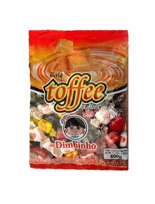 Bala Caramelo Toffee Sortida 600g - Dimbinho