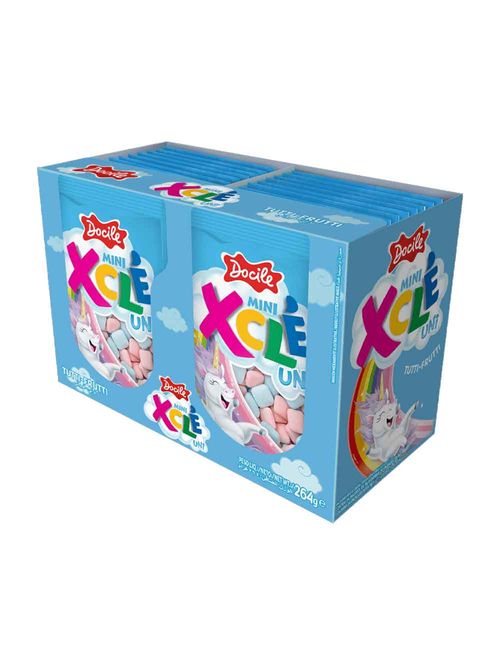 Mini Chiclete Xcle Unicórnio 11g c/24 - Docile