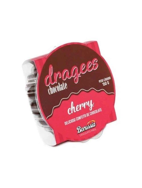 Gotinhas Chocolate com Licor de Cereja Dragees 150g - Borussia