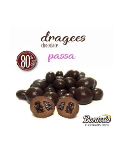Dragees Passas Chocolate 80% 120g - Borussia