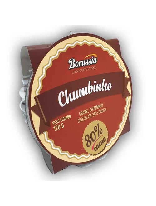 Confeito de Chocolate Amargo 80% Chumbinho 120g - Borussia
