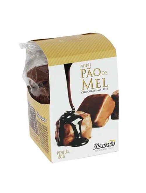 Mini Pão de Mel Coberto com Chocolate ao Leite 180g - Borussia