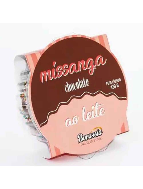 Confeito de Chocolate ao Leite Missangas Coloridas 120g - Borussia