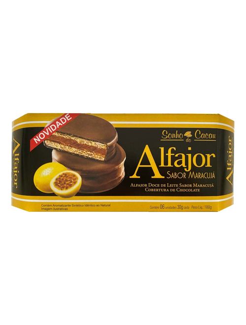 Alfajor Maracujá c/6 - O Sonho do Cacau
