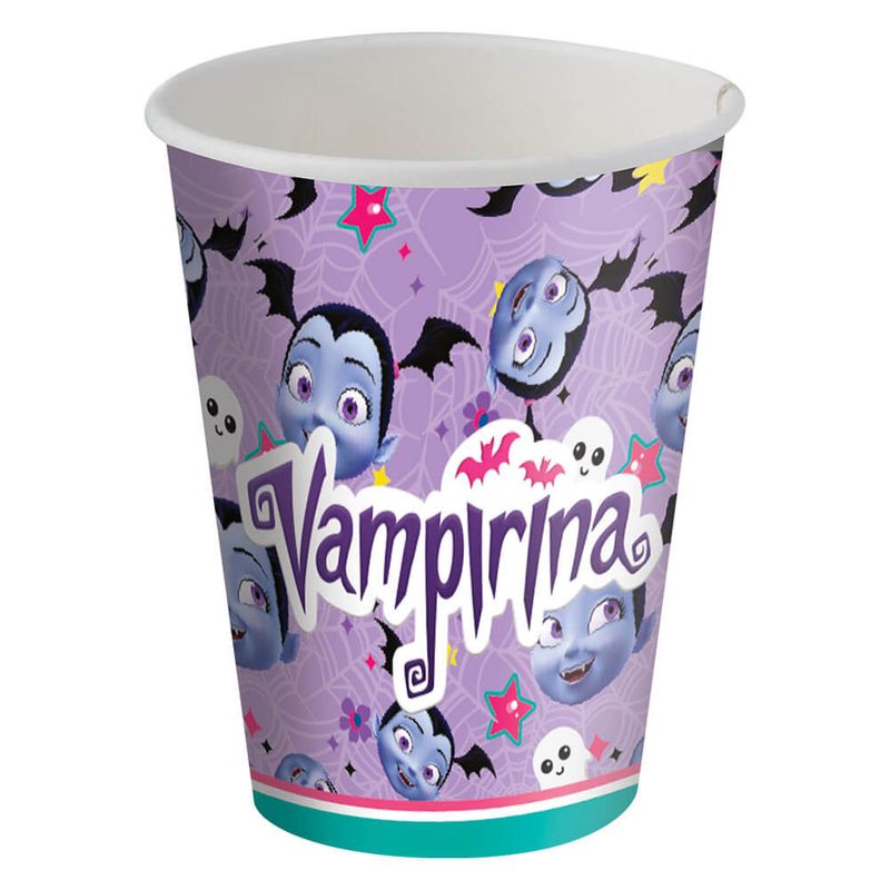 Vampirina-Copo-Papel-200ml-c-8---Festcolor