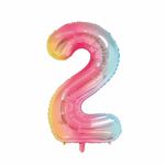 Balao-Metalizado-16----40cm-Arco-iris-Numero-2---Make