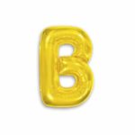 Balao-Metalizado-16----40cm-Ouro-Letra-B---Make