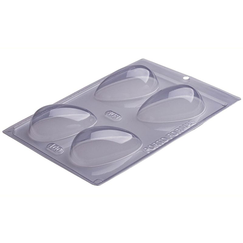Forma-PVC-Ovo-Liso-100g-4-Cavidades-Ref.308---Porto-Formas