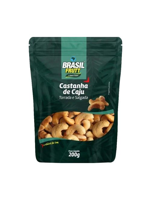 Castanha de Caju Torrada e Salgada 200g - Brasil Frutt