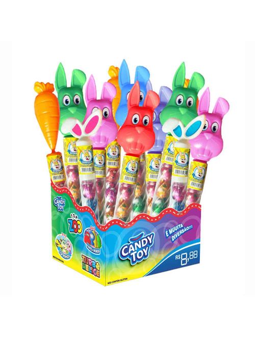Ovinhos Sabor Chocolate Coelho Sortido 24g c/20 - Candy Toy