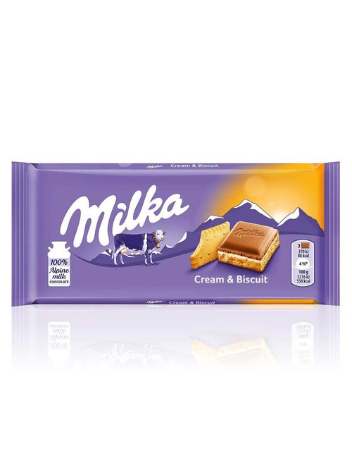 Tablete de Chocolate Cream & Biscuit 100g - Milka