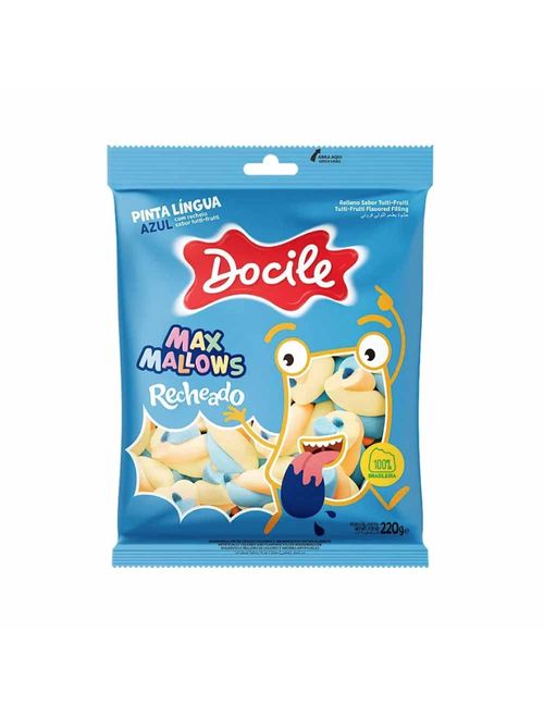Marshmallow Recheado Max Mallows Pinta Lingua 220g - Docile