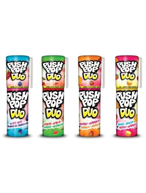 Pirulito Push Pop Duo Sortido c/20