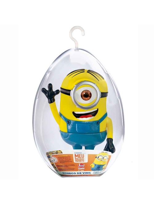 Ovo Médio com Boneco de Vinil Articulado Minion Stuart - Lider