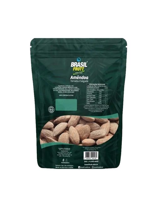 Amêndoa Torrada e Salgada 200g - Brasil Frutt