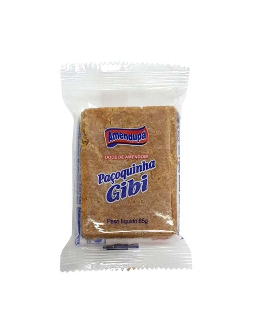Doce de Amendoim Paçoquinha Gibi Embrulhado c/20 - Amendupã
