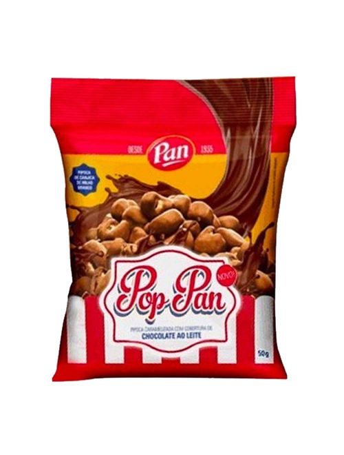 Pipoca Pop Pan Coberta com Chocolate 50g - Pan