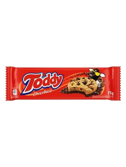 Cookie Baunilha com Gotas Chocolate e Chocobase 75g c/16 - Toddy