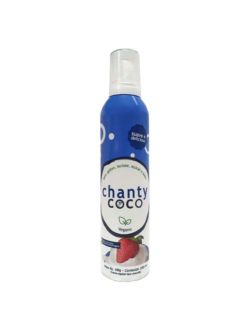 Creme Vegetal Chantilly Chanty Coco Vegano Spray 190ml