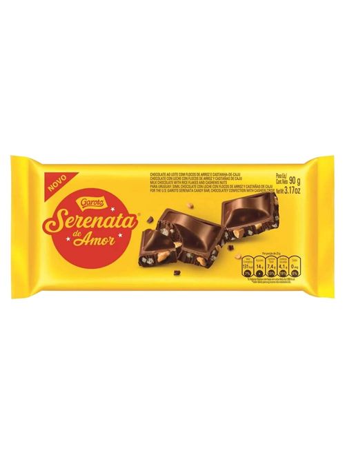 Tablete de Chocolate Serenata de Amor 90g - Garoto